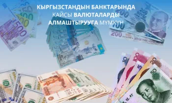Кыргызстандын банктарында кайсы валюталарды алмаштырууга мүмкүн
