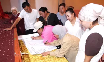 Ключ к успеху: Нацбанк провел лекцию по финансовой грамотности для жителей Алайского района