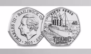 Выпущена памятная монета, посвященная обнаружению «Титаника» на дне океана