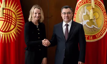 Садыр Жапаров встретился с глобальным директором по маркетингу компании Binance Рейчел Конлан