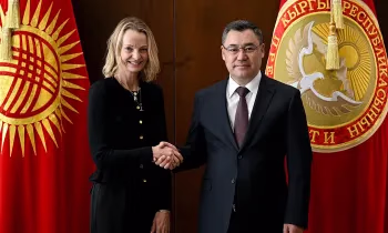 Садыр Жапаров Binance компаниясынын маркетинг боюнча глобалдык директору Рейчел Конлан менен жолукту