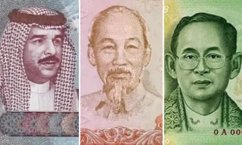 В перечень валют, устанавливаемых еженедельно, включены бахрейнский динар, вьетнамский донг и тайский бат