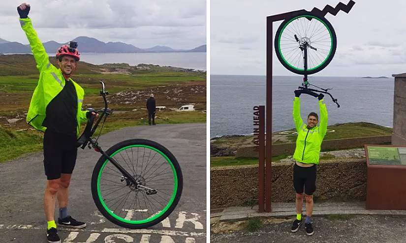 Альтруист пересек Ирландию на моноколесе, чтобы собрать деньги для бездомных