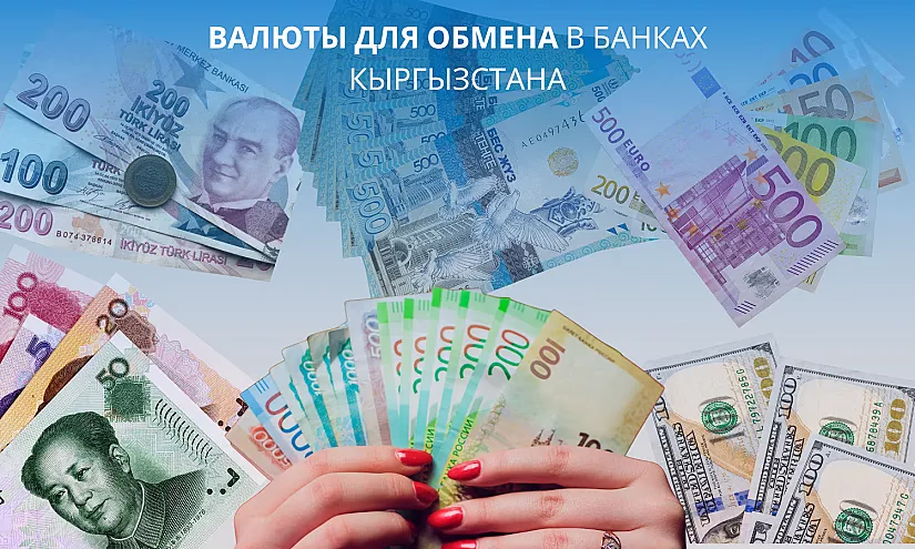 Какие валюты можно обменять в банках Кырызстана