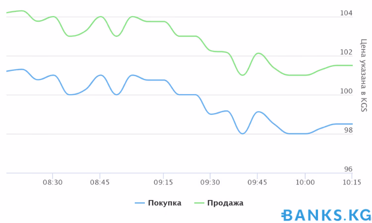 Доллар стремительно падает в цене в Кыргызстане