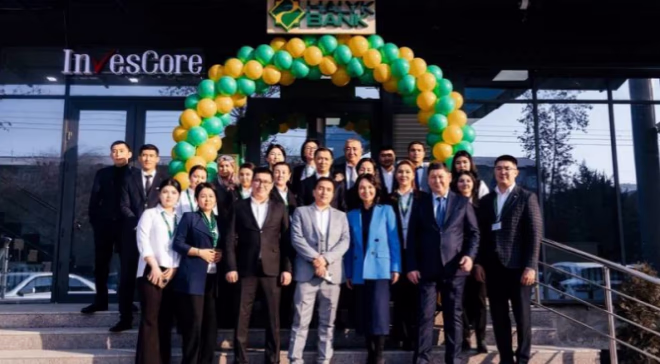 В преддверии 2023 года «Халык Банк» открыл новую сберкассу в Оше