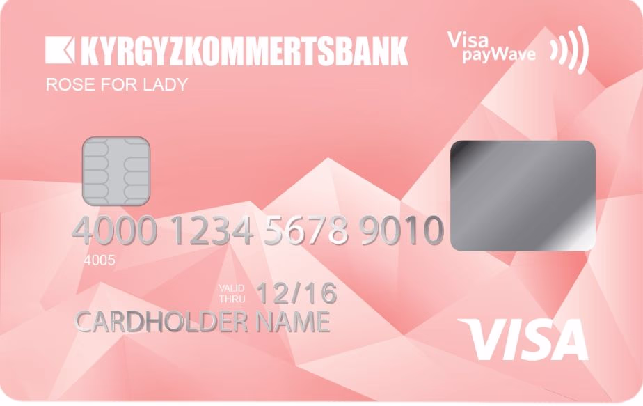 Visa Classic paywave rose for lady