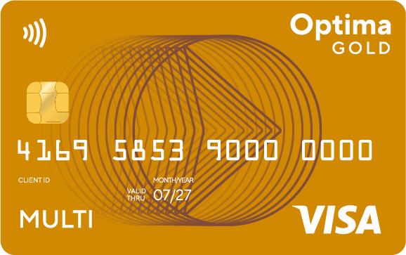 Карта Visa Optima GOLD