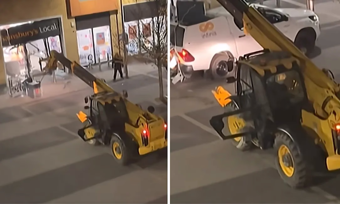 Как в кино: Дерзкое ночное ограбление в Милтон-Кинсе попало на видео