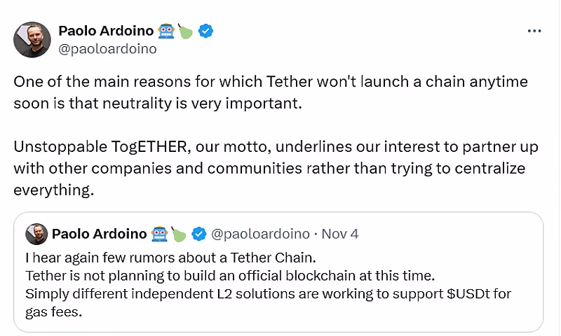 Tether Limited Паоло Ардоино